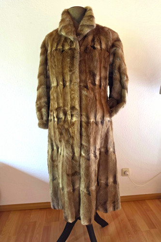 Damen pelzmantel lang 40 - lang, gr.