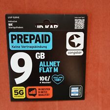 Neue Prepaid Karte Congstar