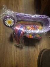 Kinderfahrradkorb Regenbogenfarben Gewebe Fahrradkorb für Jungen Mädchen