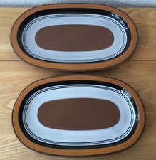 2x Melitta Ceracron HOLSTEIN große Servierplatte oval 37x23 /32,5x20cm SEHR GUT