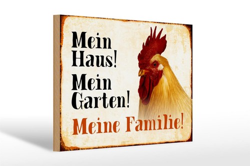 Holzschild tiere 30x20 - holzschild, cm