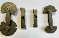 4 Stück Radienlehre, Radius konvex und konkav, 1...25 mm Radien, DDR