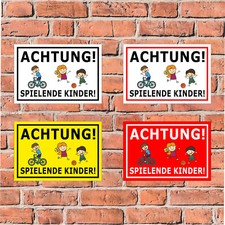 Schild achtung spielende - schild,