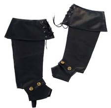 Stiefelgamaschen mit Zierknopf