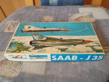 DDR-Spielzeug-Flugzeug Modellbaukasten-SAAB-J35-VEB Plasticart Zschop.-UNBENUTZT