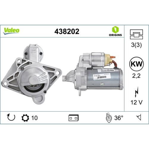 Starter valeo 438202 - valeo,