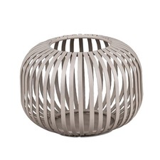 Windlicht Wili Stäbe in Kugelform H. 10cm grau aus Metall Formano