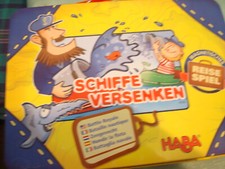 HABA 4336 Schiffe versenken Magnetisches Reisespiel Blechkoffer 6 J+