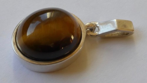 Anhänger tigerauge cabochon - tigerauge,