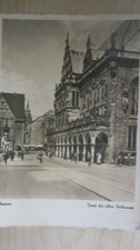 Alte Postkarte Bremen, Front vom alten Rathaus,1942, Verlag L.H.V.G.A.