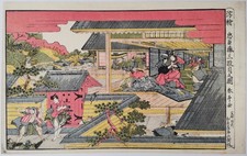 Japanischer Farbholzschnitt - Katsukawa Shuntei - 47 Ronin Act 3 1810 - Ukiyo-e