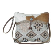 Canvas Tasche Kuhfell Western