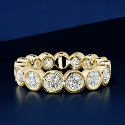 14k gelbgold lab grown ehering - gelbgold,