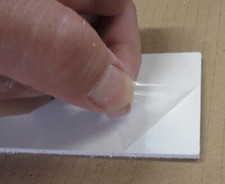 PVC-Hartplatte 4mm Weiß Zuschnitt 749 x 55mm Technischer Kunststoff