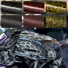 Forged Carbon 3D Ultra Glanz Folie selbstklebende Carbonfolie Auto Blasenfrei