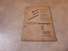 Anleitung und Ersatzteilliste