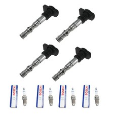 4x Zündspule ORIGINAL+Zündkerzen für VW 1.8 T 20v 06A905115N 06A905115N 02422356
