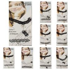 Tattoo Halsband Armband 3er