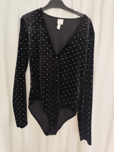 Langarm body m schwarz - body, gr.