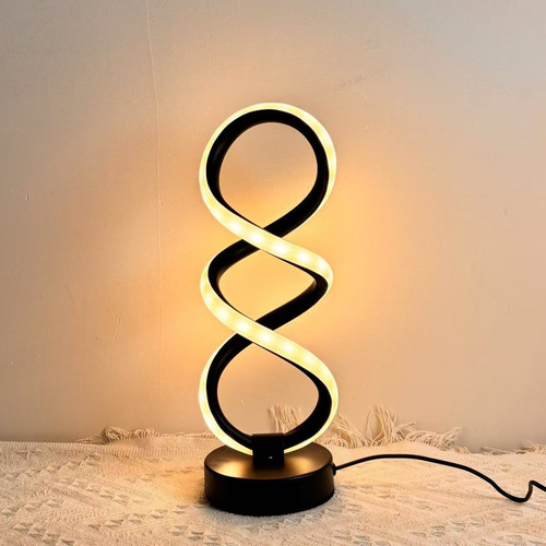 Led tischlampe doppelspirale - led,