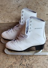 Schlittschuhe Eiskunstlaufschuhe, Leder, Gr. 42, Weiß