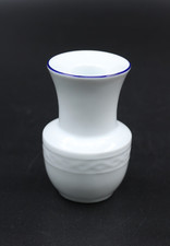 Seltmann Weiden Ascona blauer Rand Kerzenhalter Kerzenständer Porzellan H 10 cm