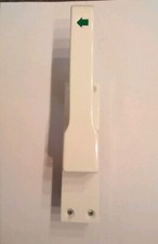 WSS Türtreibriegel mit sichtbarer Verschraubung, Links drehend Weiß 