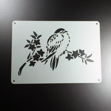 A4 Schablone Vogel Meise
