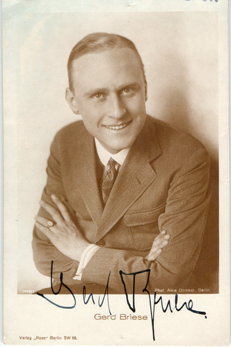 Autogrammkarte gerd briese - autogrammkarte,