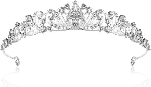 Silberne tiara krone - silberne,