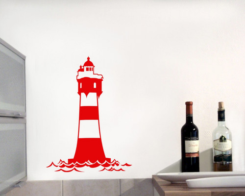 Wandtattoo leuchtturm roter - leuchtturm, 'roter