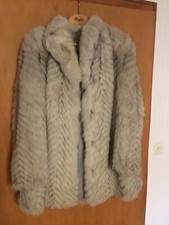 ECHT PELZ BLAUFUCHS PELZJACKE