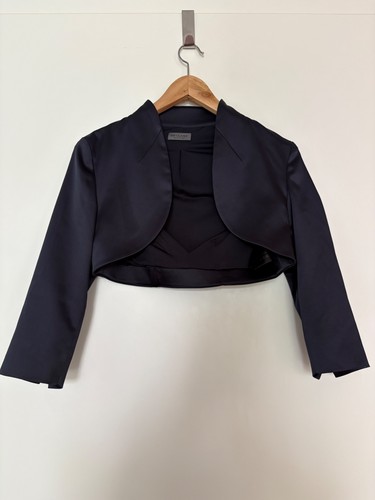 Bolero satin dunkelblau gr - satin,, dunkelblau,