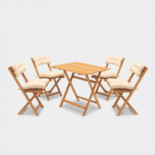 Klappbarer gartentisch set mit - klappbarer,