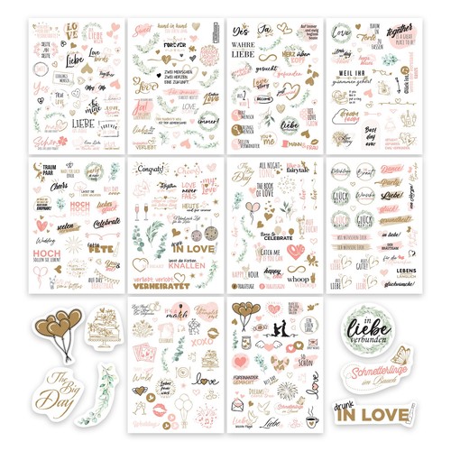 Hochzeit sticker gästebuch - hochzeit,