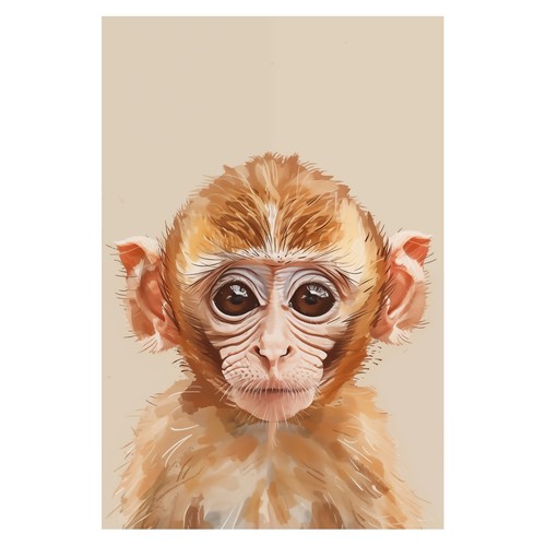 Niedlicher affe realistisches - niedlicher,