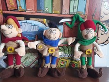 Mosaik - 3 Plüschfiguren Abrafaxe - Califax & Brabax  & Abrax ca.24-25cm groß 