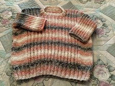 Pullover Größe 46 Handarbeit Und Neu Mohairanteil 3/4 Arm mehrfarbig 