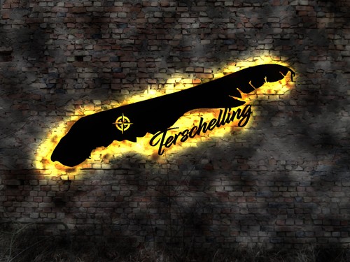 Led wandbild terschelling - led,
