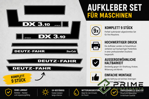 Aufkleber satz deutz - satz, fahr