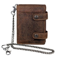 Geldbörse Herren Braun 100% Leder Portmonee RFID-Schutz Geldbeutel Ven Tomy NEU