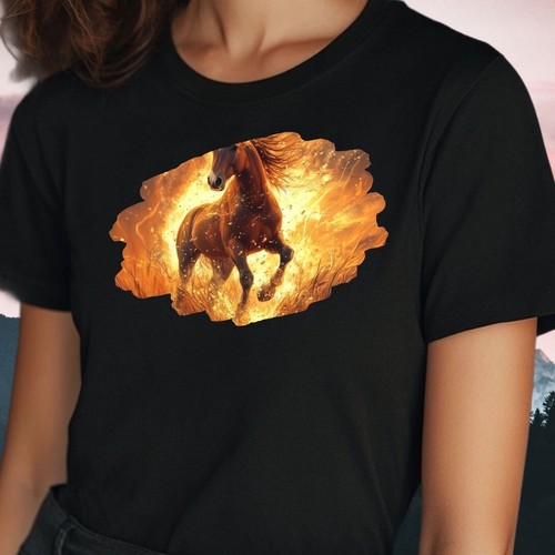 Frauen shirt pferde motiv - t-shirt,