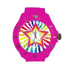 Personalisierte Uhr, Sterne, Regenbogen, mehrfarbig, Star, Kinder, Namen