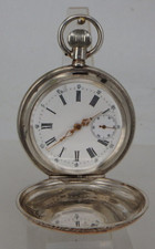 Frühe Savonnette Herrentaschenuhr Minerva Typ Merkur Silber um 1885 (95064)