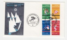 Bund 734/37 FDC Olympia 1972