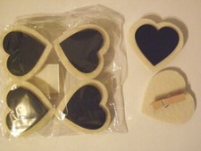 12 x Holzherz auf Filz zum