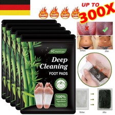 300-10Stk Entgiftungspflaster Fusspflaster Detox Pflaster Bambus Foot Patch Pads