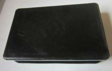 Abdeckkappen Schwarz 120 x 80mm Fußkappen Endkappen PE Lamellenstopfen Kappe