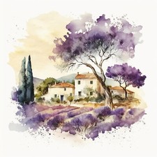 Wandbild Lavendel Provence