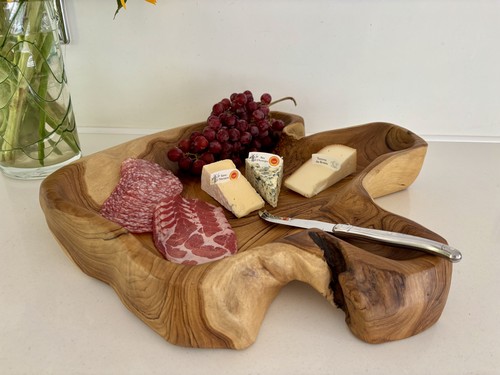 Große holzplatte schale - große,